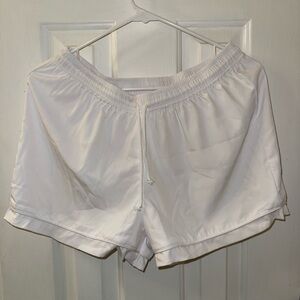 Women's White Pajama Shorts